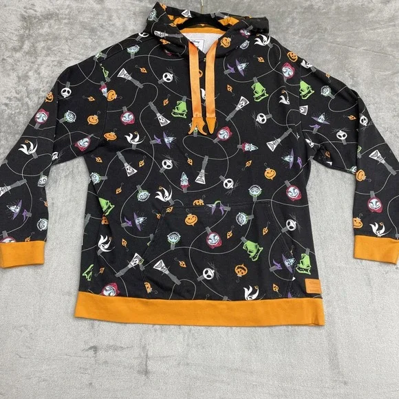 Disney Loungefly Hoodie XL Halloween themed Nightmare before Christmas - Picture 1 of 9